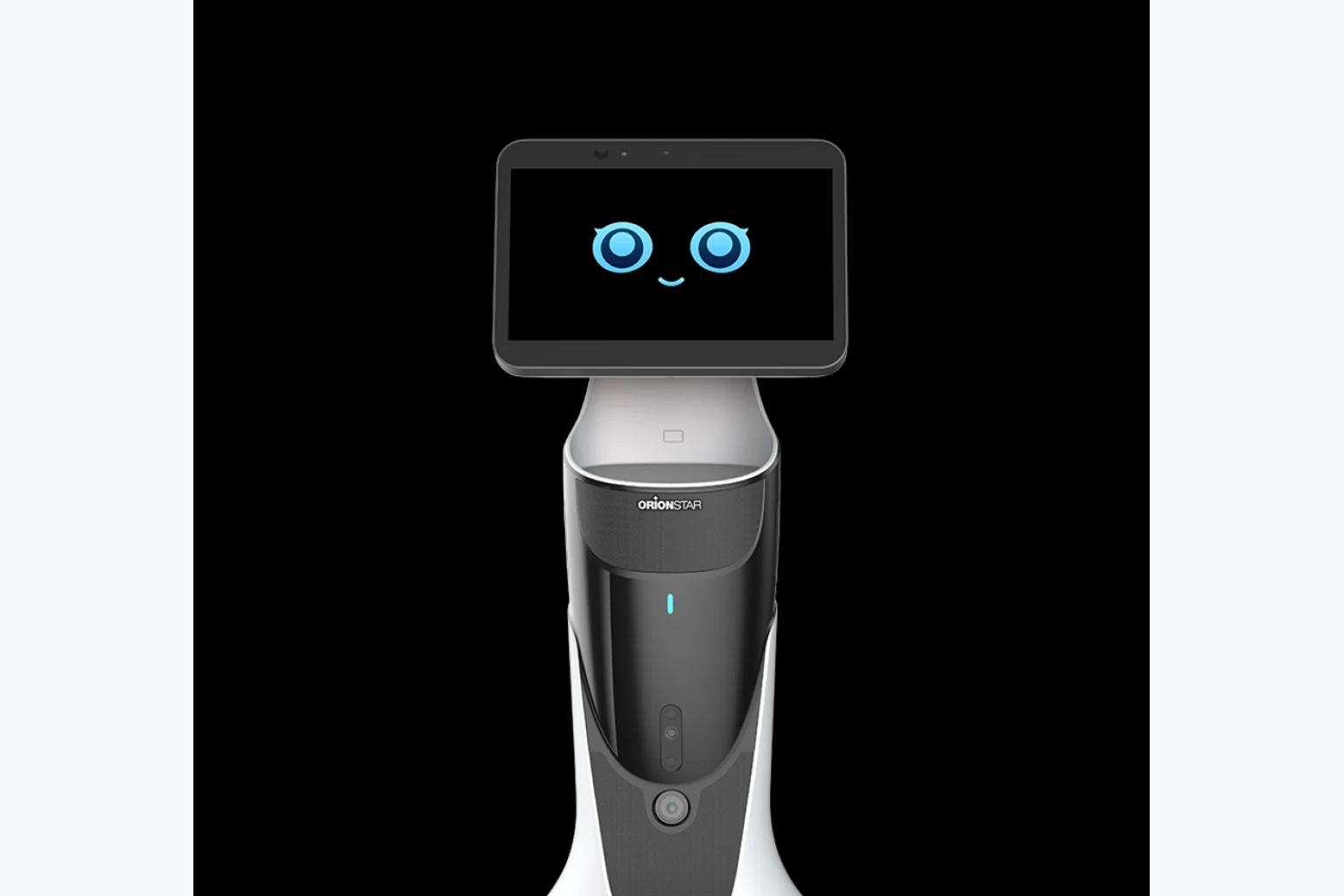 Робот OrionStar GreetingBot Mini в работе